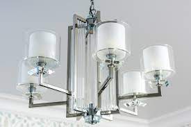 Modern Chandelier with White Lights
