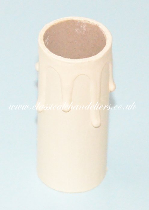 Candle Tube Ivory Card Drip 65mm - Click Image to Close