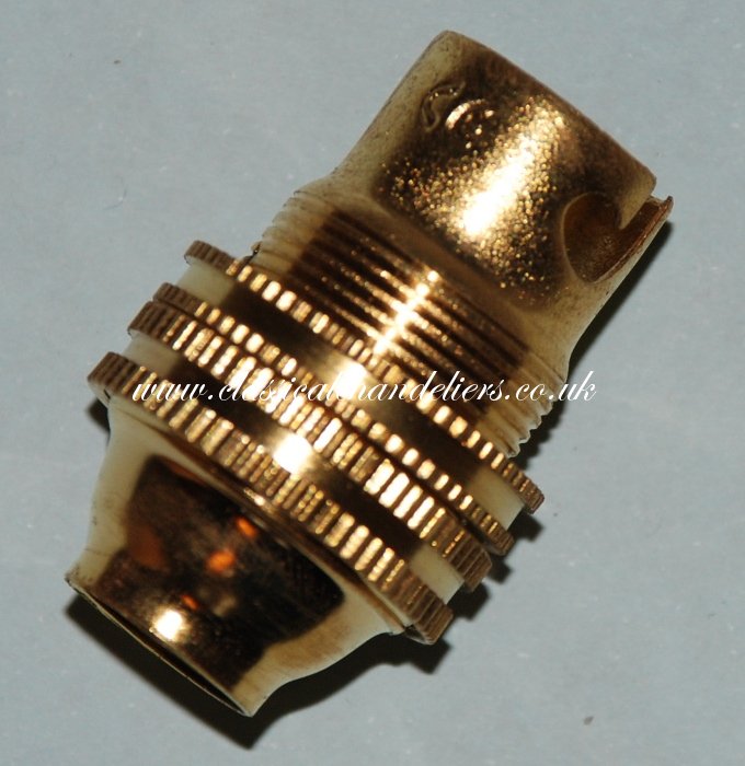 Brass Lamp Holder SBC 0.5inch - Click Image to Close